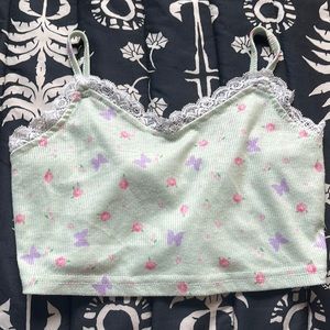 cute lace crop top (SHEIN) <3